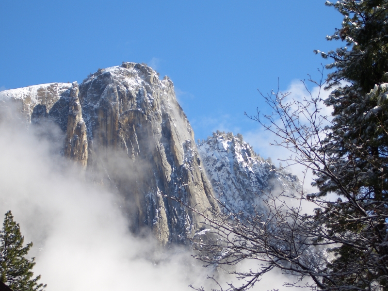 Half Dome in Mist