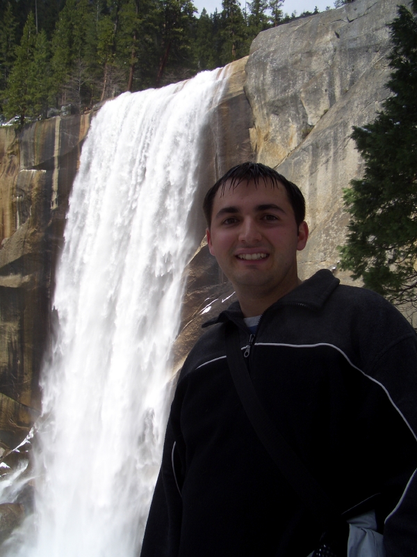 Wet Gordo coming down the falls